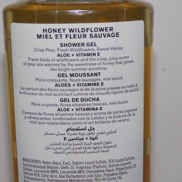 Bath & Body Works Honey Wildflower Shower Gel 10 fl oz NEW SEALED - Picture 6 of 6